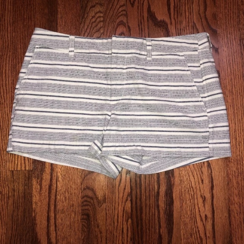 GAP Blue & White Striped Shorts 10 Khakis